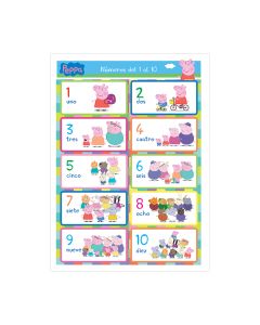 Poster Granmark 1302-21 70 X 50 Cms Numeros Peppa Pig