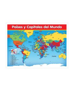 Poster Granmark 1364-2 70 X 50 Cm Paises Y Capitales