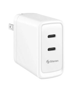 Cargador USB C Steren ELI-756 Doble, 20 W