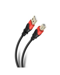 CABLE STEREN USB-4903 USB A USB 3.6MTS NEGRO