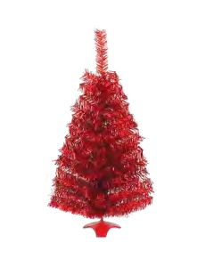 Pino Navidad de Escritorio Naviplastic 60 cm. Rojo Metálico