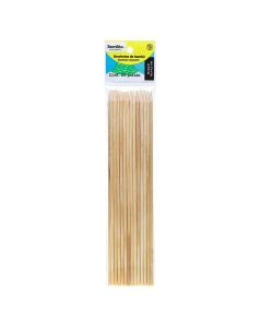 Palitos Madera Brochetas Barrilito Pm2503 Bambu 0.3 X 25 Cm Bolsa C/25