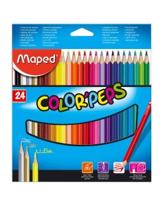 Lápices de Colores Maped Color Peps Triangulares C/24