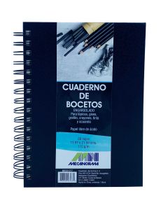 Cuaderno De Boceto Arillo Mn261677 13.97 X 21.59 Cm. 80 H.