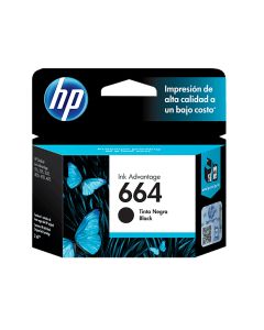 Cartucho Inkjet Negro 664 H.P. F6V29Al 2 Ml. P/1115,2135,3635,3835