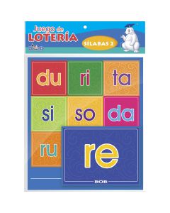 Loteria Didactica Bob 014 Silabas 2