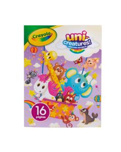 CUADERNO ILUMINAR CRAYOLA 696016 UNI-CREATURES 16 HJS