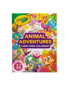 CUADERNO ILUMINAR CRAYOLA 696132 ANIMAL ADVENTURES 32 HJS