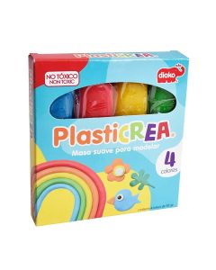 Masa Modeladora Plasticrea 85 g. C/4 Barritas