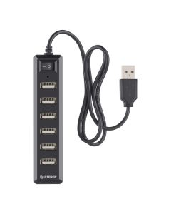 Concentrador HUB USB 2.0 Steren USB-537, 7 Puertos