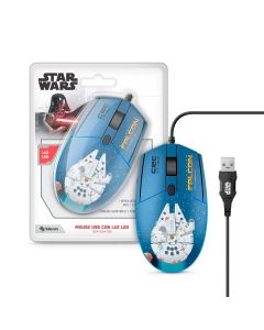 Mouse USB con Luz Led Steren Star Wars COM-5704/SW RGB 